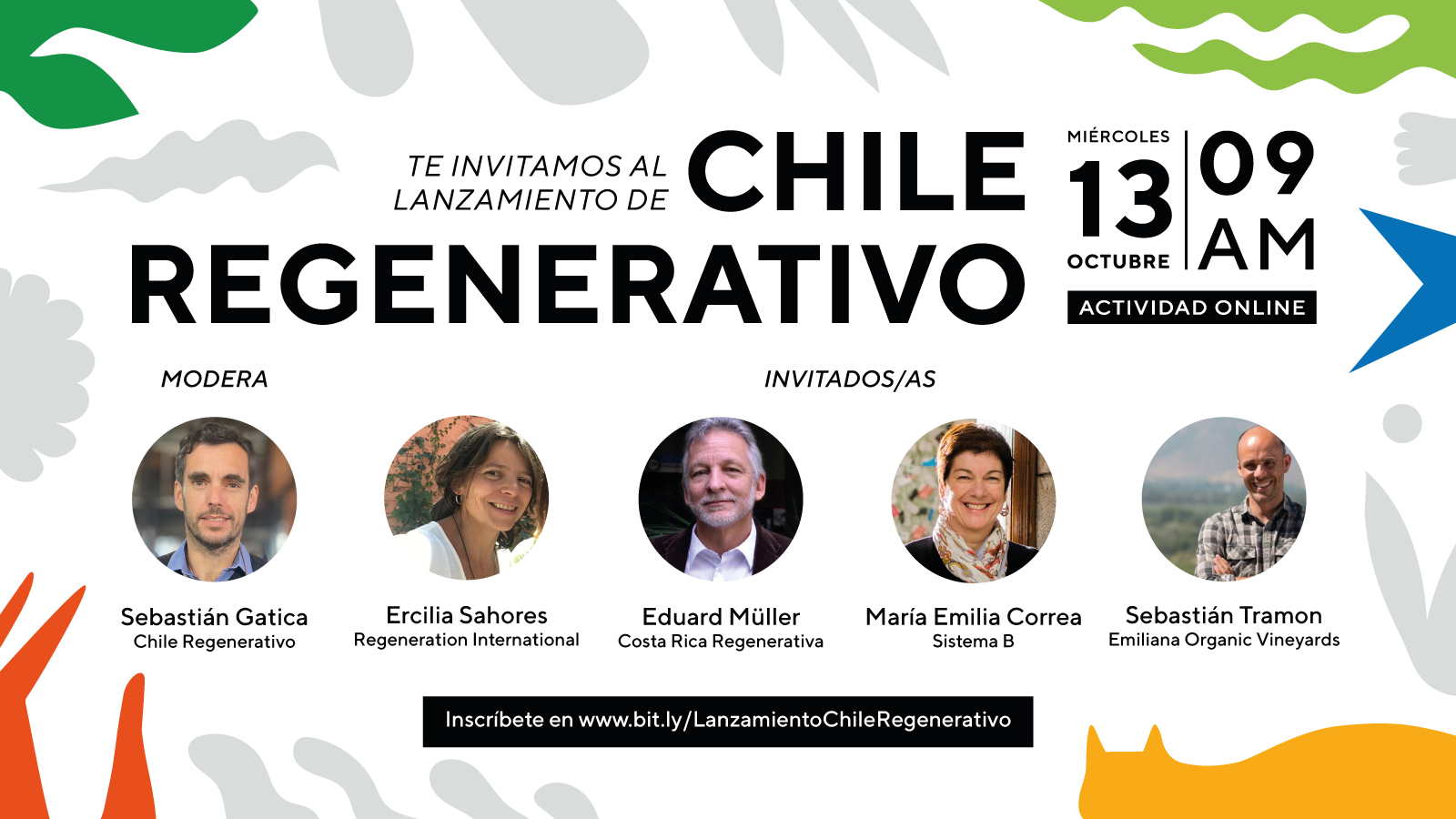  La iniciativa impulsada por CoLab UC y Fundación Kawoq se pondrá en marcha el 13 de octubre en una actividad online y con la presencia de importantes referentes de la regeneración en latinoamérica. 
